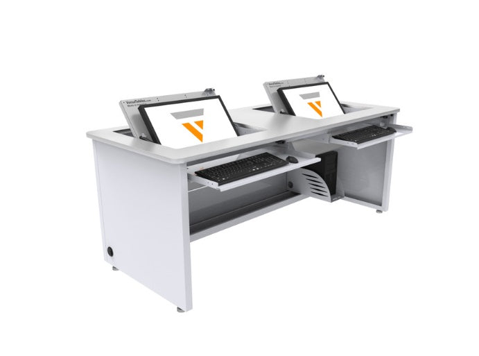 Revolution Computer Desk for 2 Persons, Enclosed