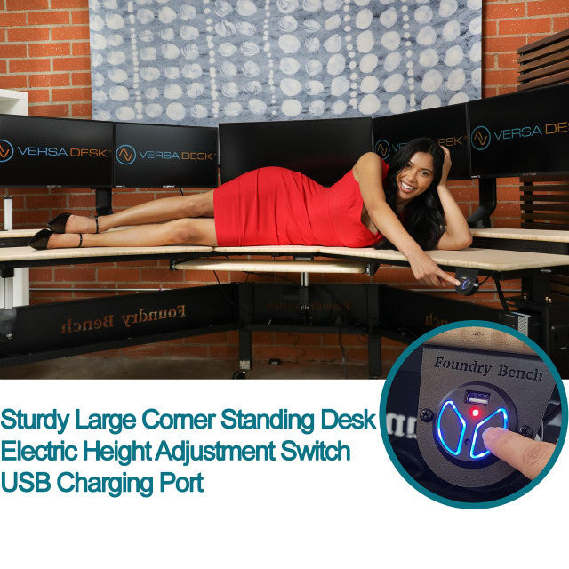 Foundry Bench Corner Standing Desk