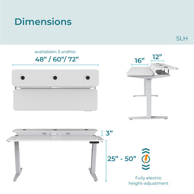PowerLift Split Level Electric Standing Desk