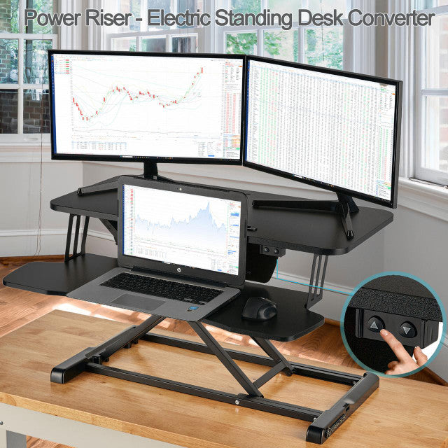 Power Riser Electric Standing Desk Converter 32", Black