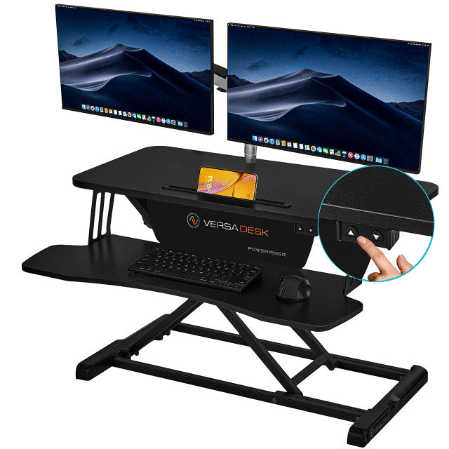 Power Riser Electric Standing Desk Converter 32", Black