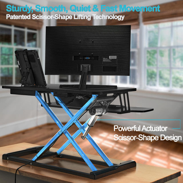 Power Riser Electric Standing Desk Converter 32", Black