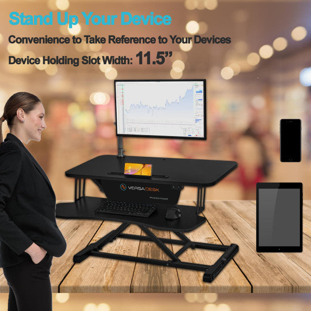 Power Riser Electric Standing Desk Converter 32", Black