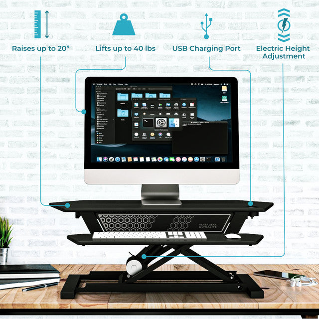 UltraLite Electric Standing Desk Converter