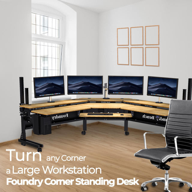Foundry Bench Corner Standing Desk