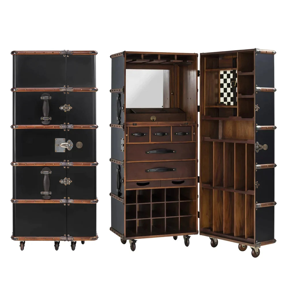 Authentic Models Black Stateroom Bar