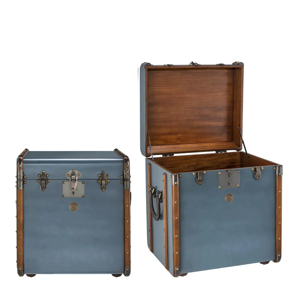 Stateroom End Table Chest by Authentic Models, Black
