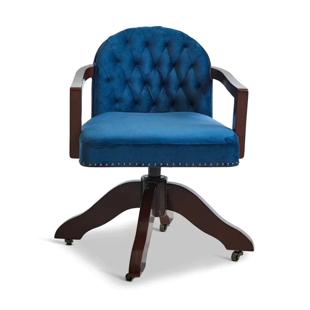 Authentic Models Senator Desk Chair, Blue