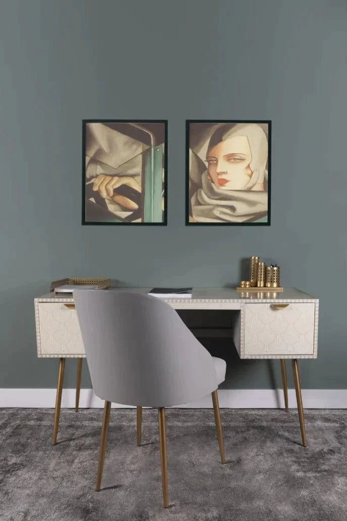 Authentic Models Art Deco Ladies Desk