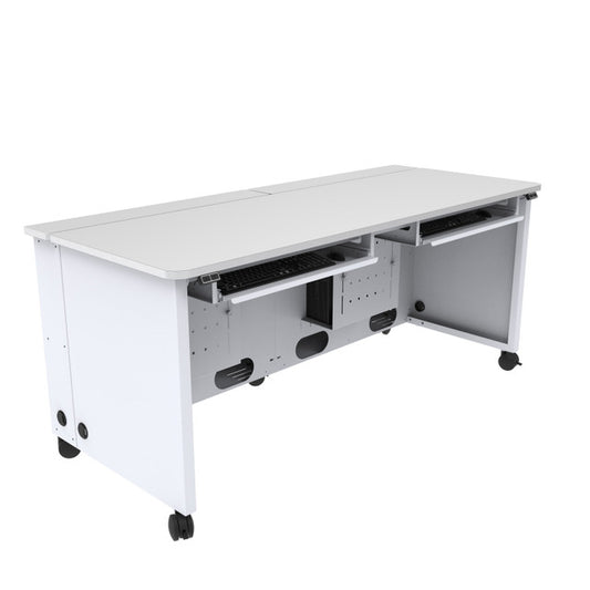 Elevation Computer Desk for 2 Persons, Enclosed