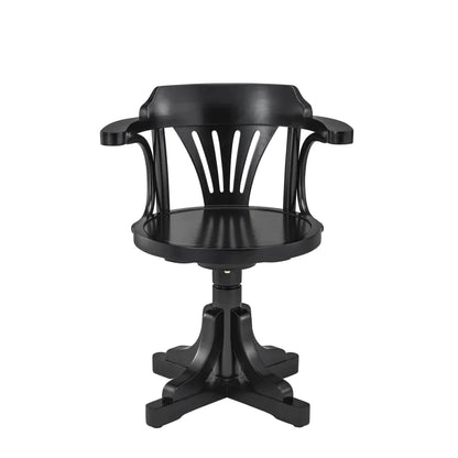 Purser's Hardwood Desk Chair by Authentic Models, Black