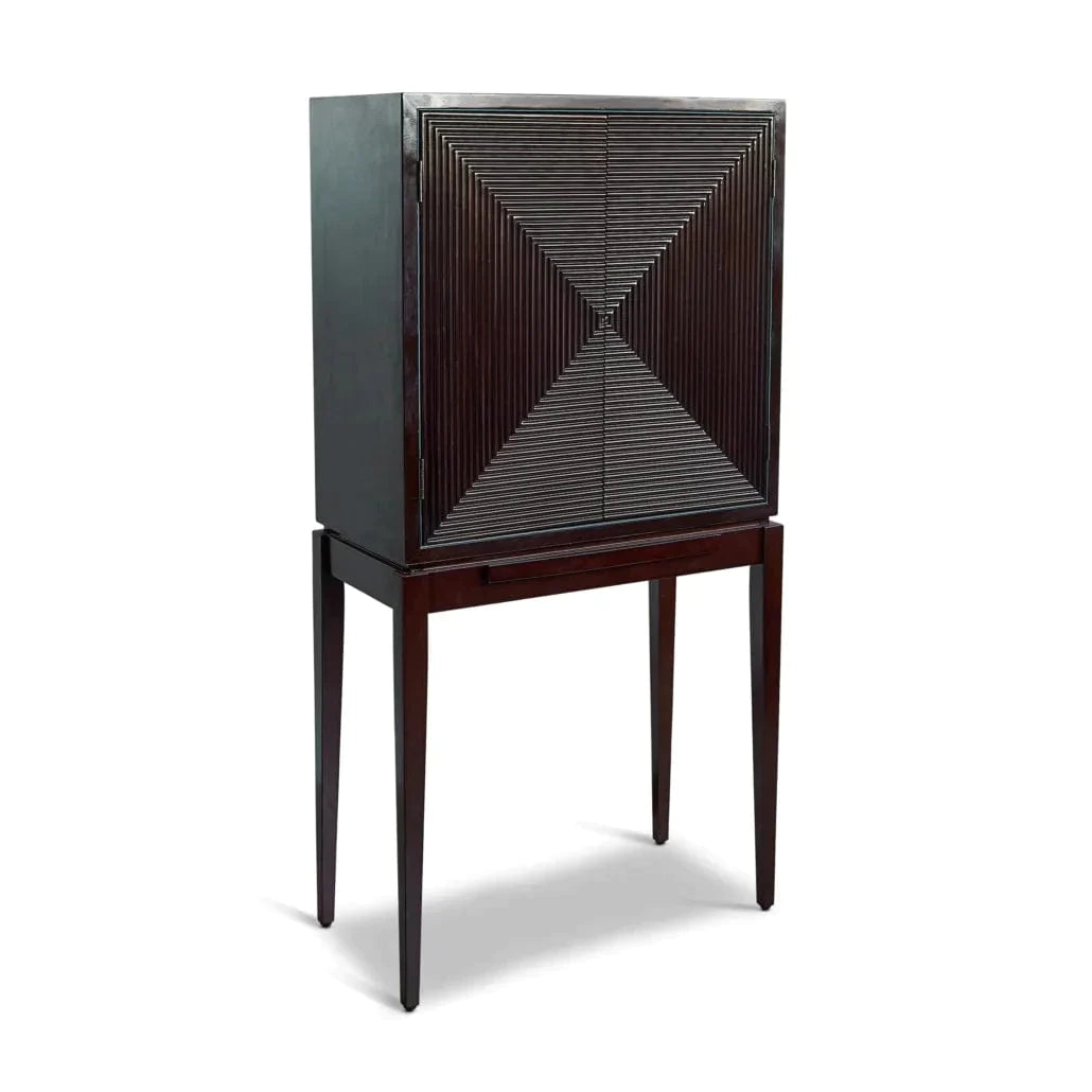 Authentic Models Art Deco Liquor Cabinet, Brown